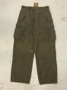 Vintage German Military Wool Cargo Pants Mollenkamp & Goeke 32x31